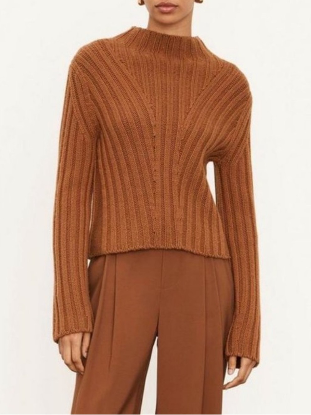 Vince Rib Transfer Crew Neck Sweater Size XS